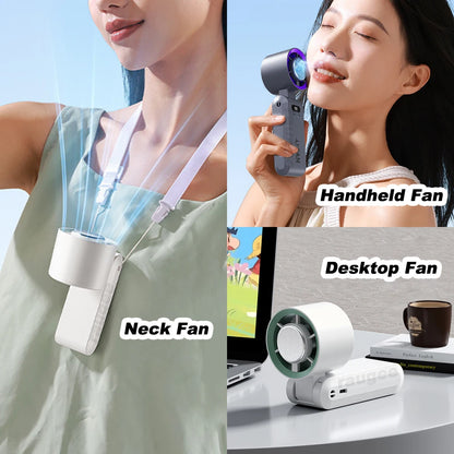 Turbo Mini Fan with Instant Cold Compress & LED Display